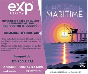 propriete à la vente -   17620  ECHILLAIS, surface 216 m2 vente propriete - UBI455067068